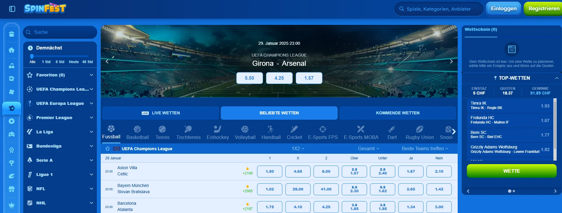 Sportwetten bei Spinfest ihr guide zum erfolg 